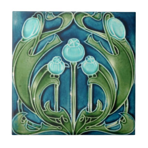 Kakel - Art Nouveau Blåbär
