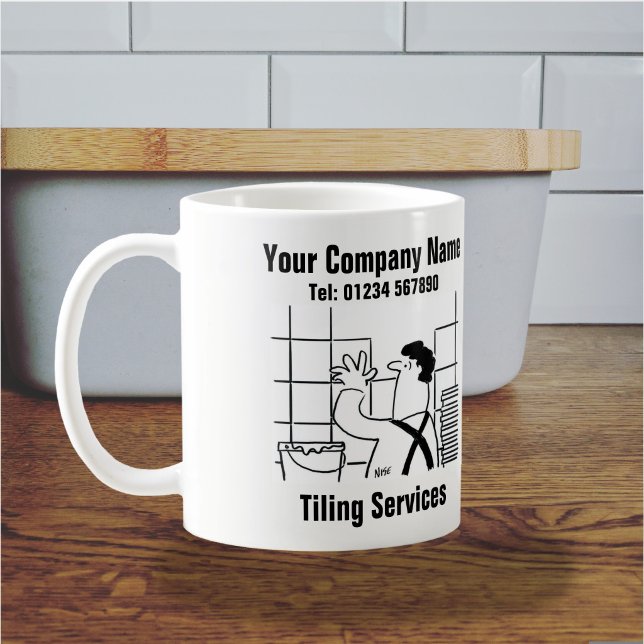 Kakel Kök & Badrum. Kakelservice Mugg (Tiling Company Mug)