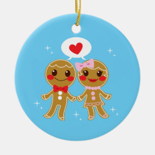 Kakelbröd Julgransprydnad Keramik