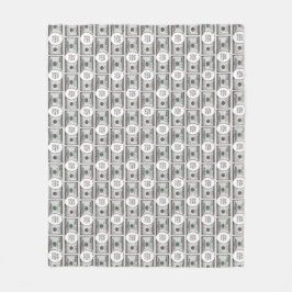 Kakeldesign med din bild på 100 dollarsedlar  fleecefilt