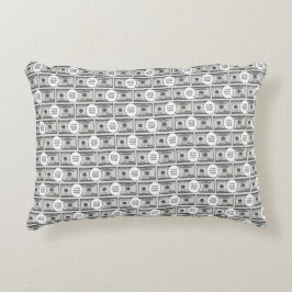 Kakeldesign med din bild på 100 dollarsedlar  prydnadskudde