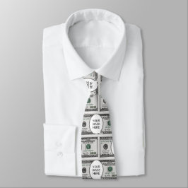 Kakeldesign med din bild på 100 dollarsedlar  slips
