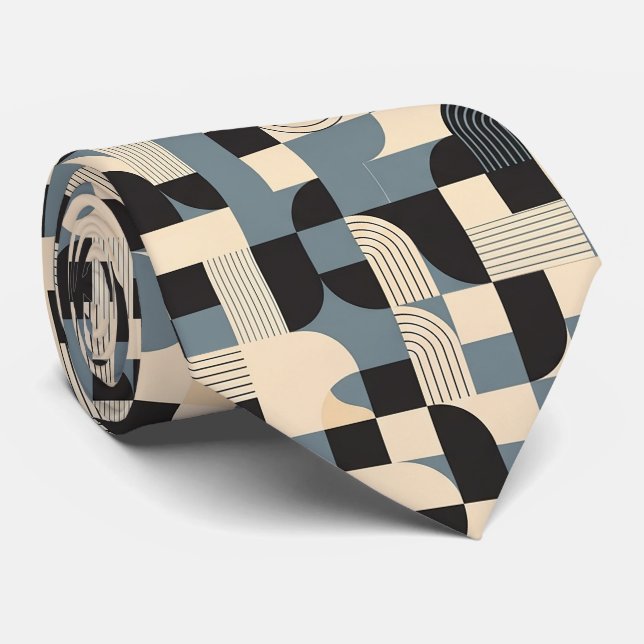 Kakelklädd modern stil mönster slips (Rullad)