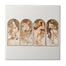 KAKELPLATTA: ALPHONS MARIA MUCHA : KASONERNA