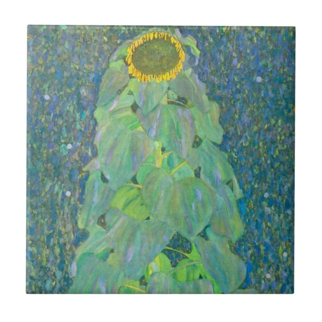 KAKELPLATTA: GUSTAV KLIMT : SUNFLOWER KAKELPLATTA (Framsidan)