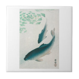  KAKELPLATTA: OHARA KOSON : CARP/KOI 1926  KAKELPLATTA