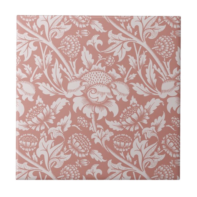 KAKELPLATTA: WILLIAM MORRIS : BLOMMIGTENS KONSTRUK KAKELPLATTA (Framsidan)