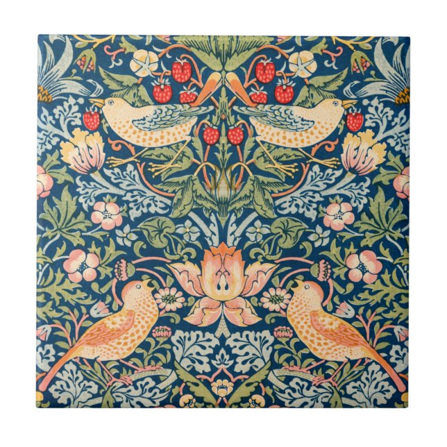 KAKELPLATTA: WILLIAM MORRIS:STRAWBERRY THIEVES KAKELPLATTA (Framsidan)