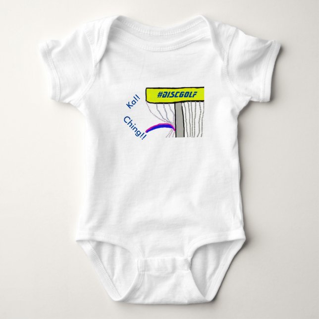 Kaken #DiscGolf pojke onsie Tee (Framsida)