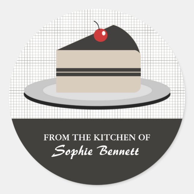 Kakessegment Runt Klistermärke (Framsida)