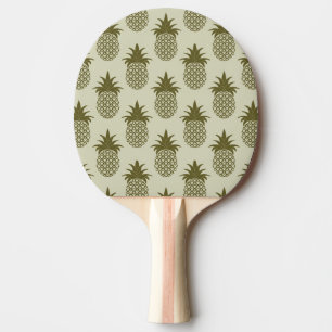 Kaki- ananasmönster pingisracket