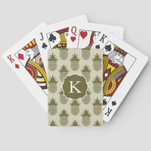 Kaki- ananasmönster tillfogar ditt initialt casinokort