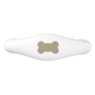 kaki- beige hundben på ljus vitbakgrund handtag