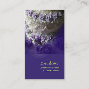 Kakkonditor för bröllop visitkort