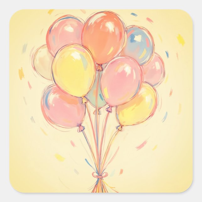 Kaklappar eller kuvertförseglingar fyrkantigt klistermärke (Framsida)