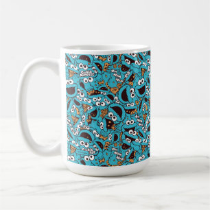 Kakmonster Nom Nom Nom mönster Kaffemugg