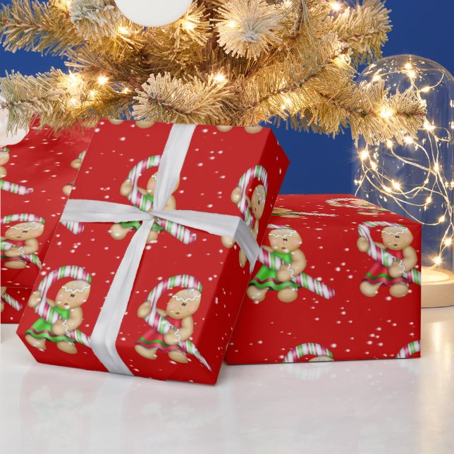 Kakor av brödbröd i Snöflingor Presentpapper (Helgdagar)