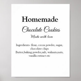 Kakor av Homemade Choklad tillverkade med kärlek l Poster