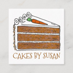 Kakor av kummelkummeldekorator Segmentbakverk Fyrkantigt Visitkort