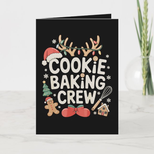 Kakor Bakning Besättning Renhorn Pepparkakor Kort (Framsida)