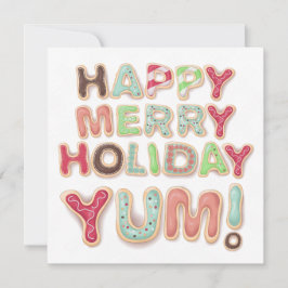 Kakor för bakning av presentkort, frysta, helgdag julkort