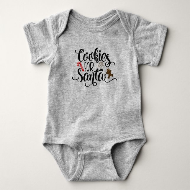 Kakor för Bodysuit för Santa nyckfull text | T Shirt (Framsida)