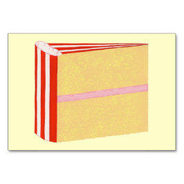 Kakor för gult som läser fickkort för vuxnor bordsnummer