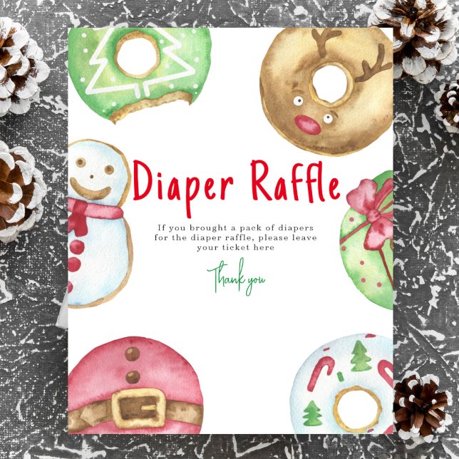 Kakor från vintern Diaper Raffle Poster (Skapare uppladdad)