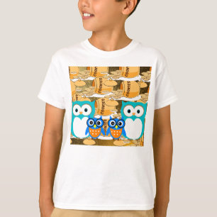 Kakor Godis Efterrätt Mat Söt Djur Uggla Fågel T Shirt