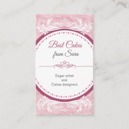 kakor, handgjorda 3 D-kakor, bakverk Visitkort