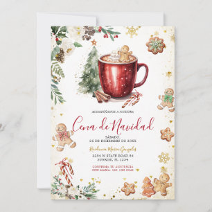 Kakor Kakao Jul Spansk Cena De Navidad Inbjudningar
