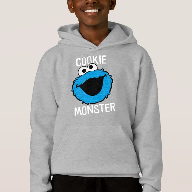 Kakor Monster Mönster Ansikte T-shirt (Framsida)