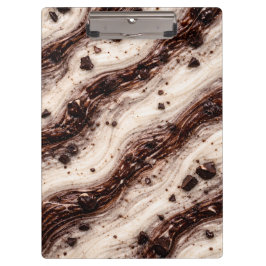 Kakor och grädde Milkshake Marmor Textur Design