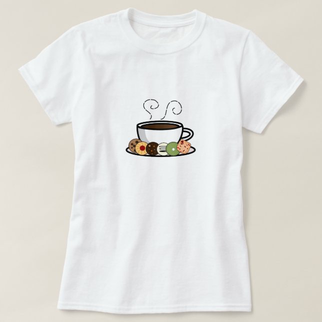Kakor och kaffe t shirt (Design framsida)