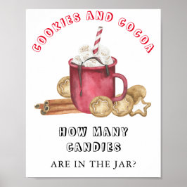 Kakor och kakao Gissa hur många kaniner det finns Poster