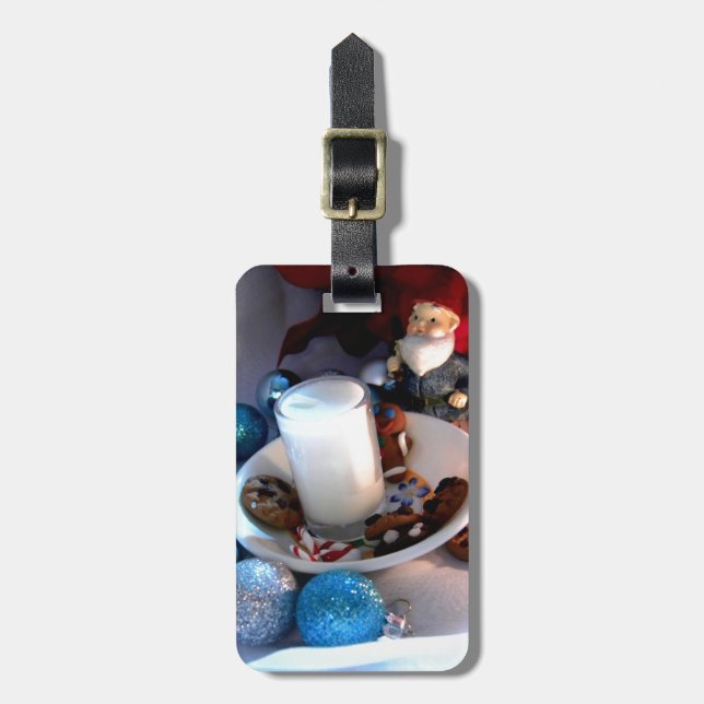Kakor och mjölkGnome mig Bagagebricka (Vertikal Framsida)