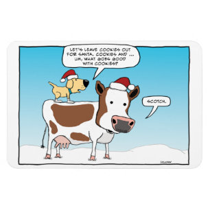 Kakor och Scotch för den Santa magneten Magnet