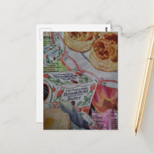 kakor och smör Kollage Vykort