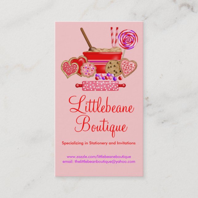 Kakor och sötsakaffärstelefonkort (Framsida)