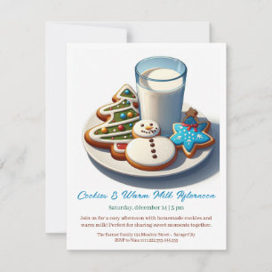 🥛🍪 "Kakor och varmt mjölk eftermiddag" Inbjudan 