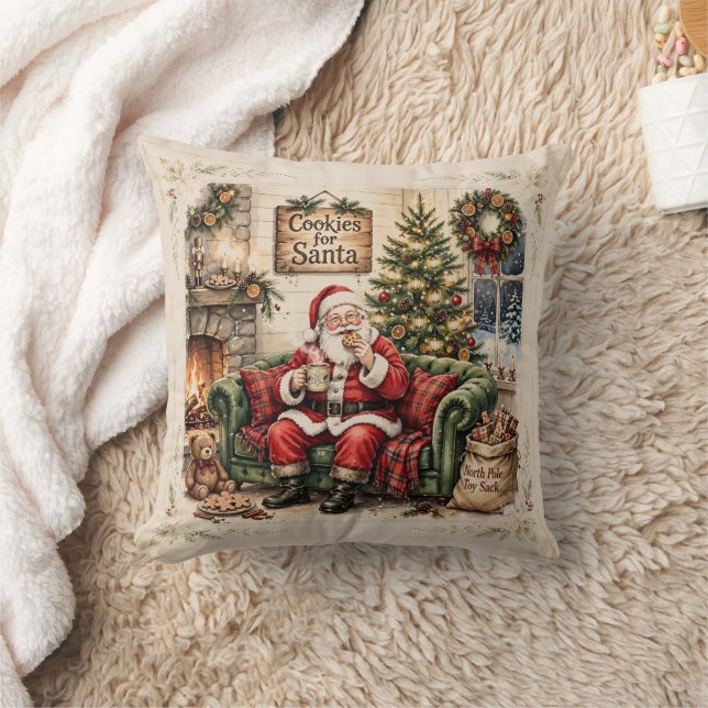 Kakor till tomten, Jul tomte på bondgården Kudde (Filt)