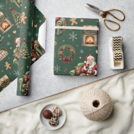 Kakor till tomten , mysig tomte jul presentpapper