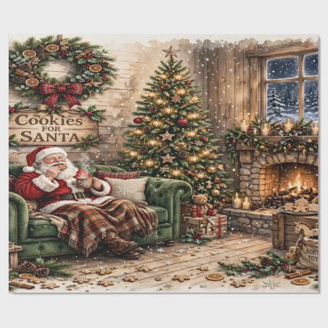 Kakor till tomten , Mysig tomte jul  Presentpapper (Platt)
