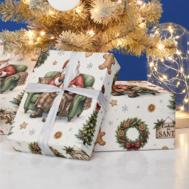 Kakor till tomten , Mysig tomte jul Presentpapper