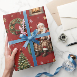 Kakor till tomten , Mysig tomte julpresent Presentpapper