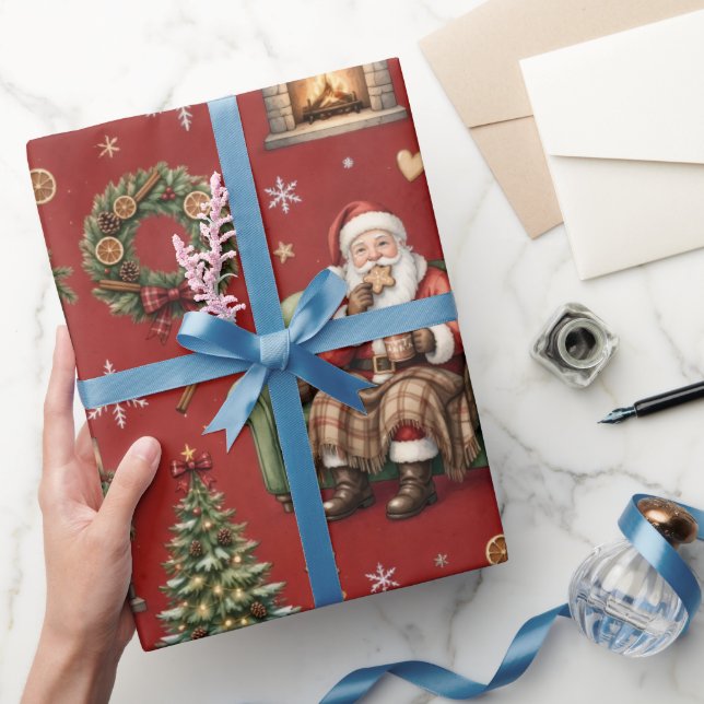Kakor till tomten , Mysig tomte julpresent Presentpapper (Gifting)