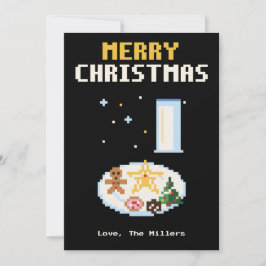 Kakor till tomten Pixel Art Julkort