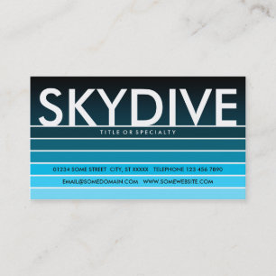 Kaksfack för SKYDIVE Visitkort