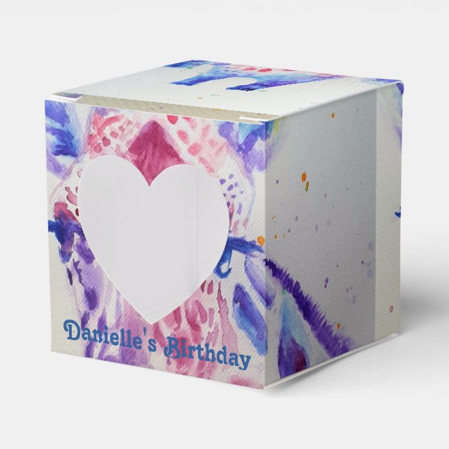 Kaktura för djurparken Cute Giraffe Zoo Birthday C Presentaskar (Framsidan Sidan)