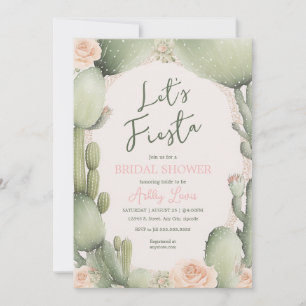 Kaktus Blommig Boho Öken Fiesta dusch Inbjudningar